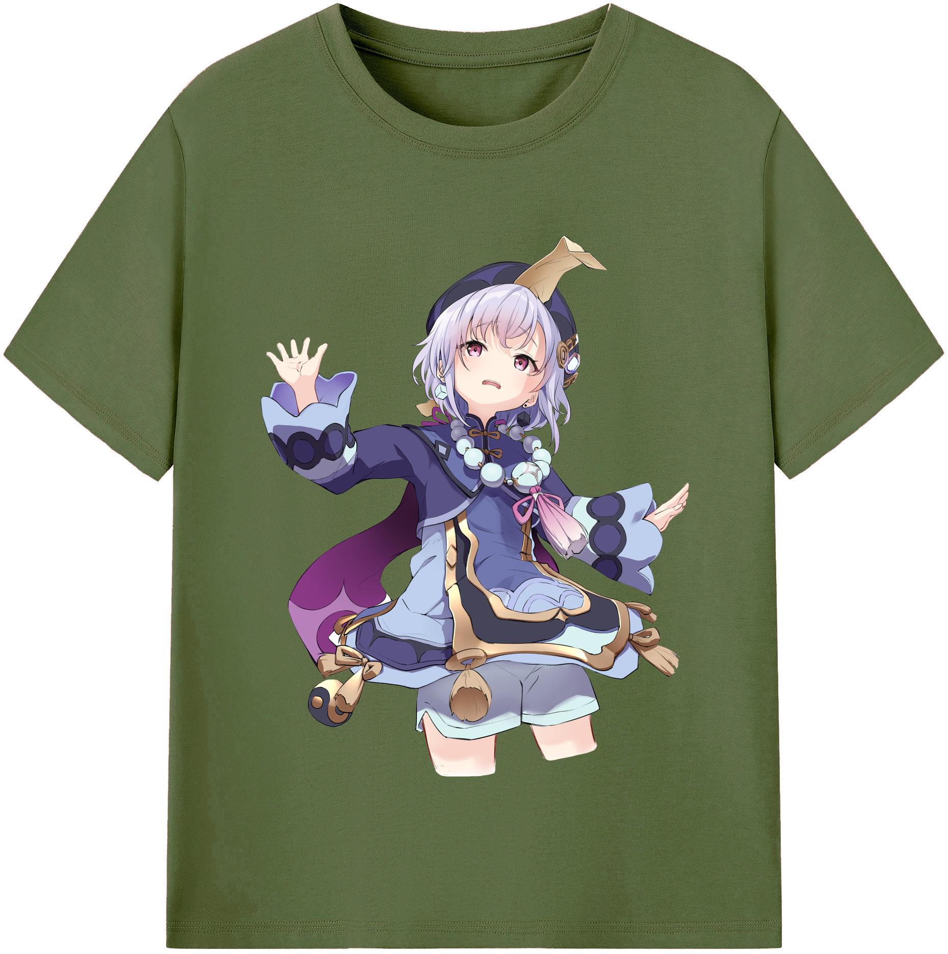 げんし神 七七 なな  genshin Nana 綿100％半袖Tシャツ（フロントプリント）